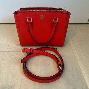 Red Tory Burch Emerson - Mini Zip Top